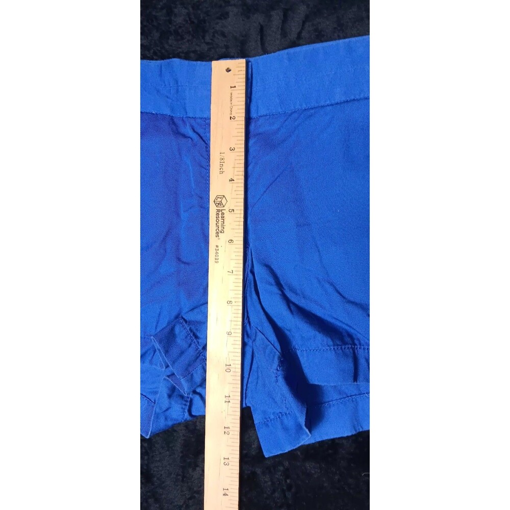 J Crew Broken In Chino Shorts 6 Royal Cobalt Blue Preppy Coastal Nautical Retro - Picture 8 of 12